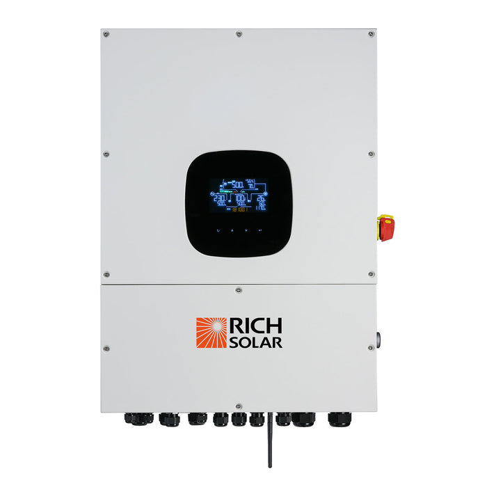 Rich Solar NOVA 12K PV Hybrid Inverter | All-In-One Solar Inverter | 12000W PV Input | 10000W Output | 48V 120/240V Split Phase PRE-ORDER