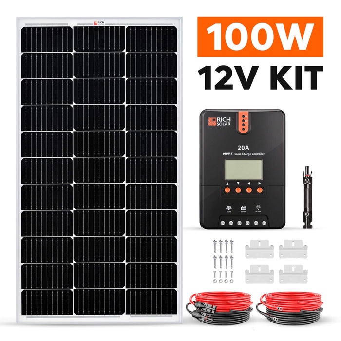 Rich Solar 100 Watt Solar Kit