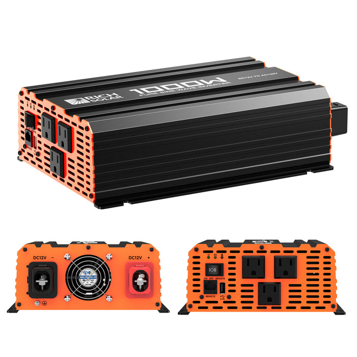 Rich Solar 1000 Watt Industrial Pure Sine Wave Inverter