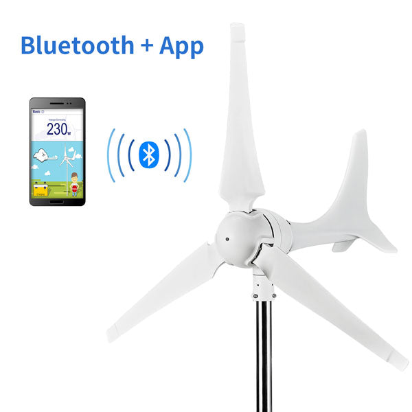 Automaxx Windmill 600W Wind Turbine Generator Kit - Bluetooth Version