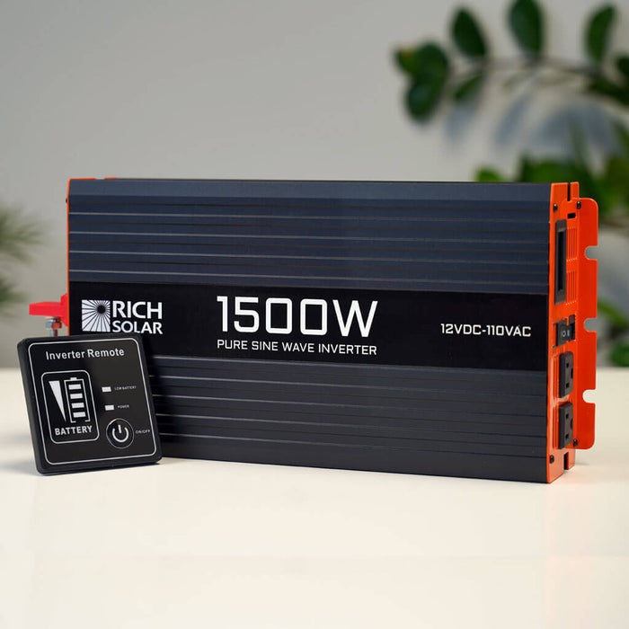 Rich Solar 1500 Watt 12 Volt Industrial Pure Sine Wave Inverter