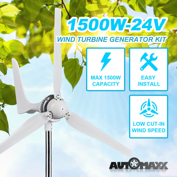 Automaxx Windmill 1500W Wind Turbine Generator Kit