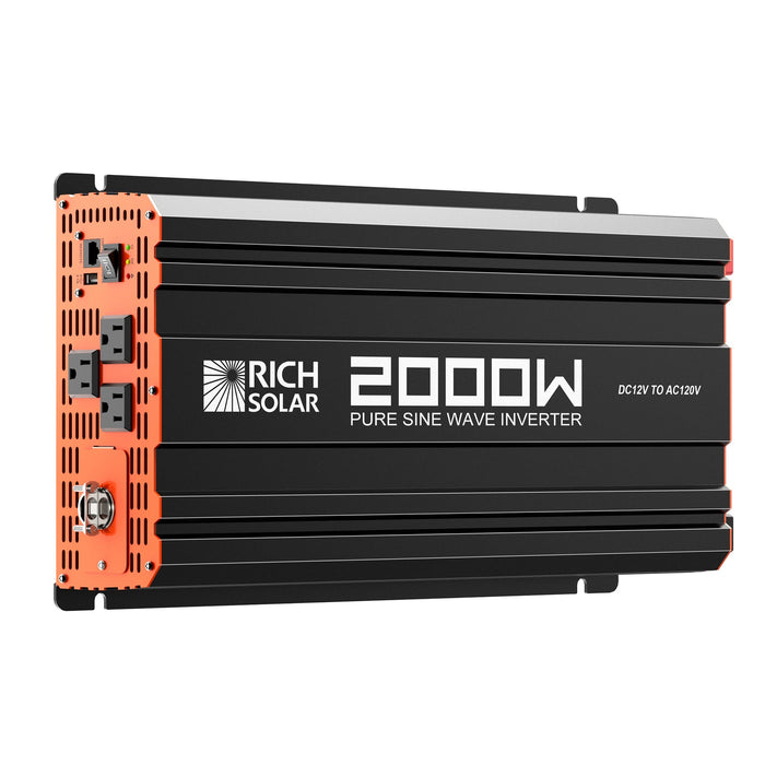 Rich Solar 2000 Watt 12 Volt Industrial Pure Sine Wave Inverter