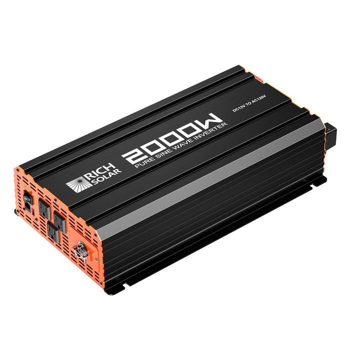 Rich Solar 2000 Watt 12 Volt Industrial Pure Sine Wave Inverter