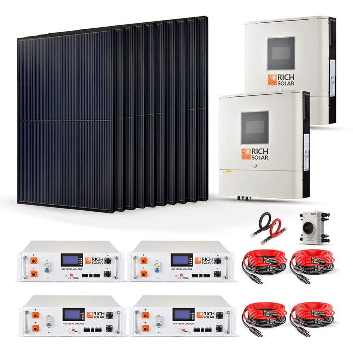 Rich Solar 4000W 48VDC-240VAC Solar Kit