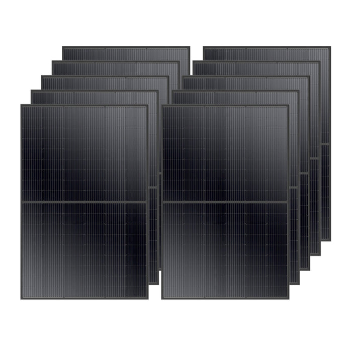 Rich Solar MEGA 410 Watt Monocrystalline Solar Panel | High Efficiency | Black Mono-facial Module | Grid-Tie | Off-Grid