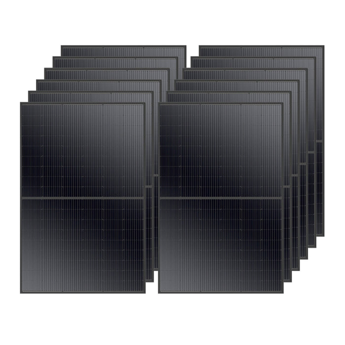 Rich Solar MEGA 410 Watt Monocrystalline Solar Panel | High Efficiency | Black Mono-facial Module | Grid-Tie | Off-Grid