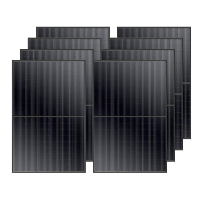 Rich Solar MEGA 410 Watt Monocrystalline Solar Panel | High Efficiency | Black Mono-facial Module | Grid-Tie | Off-Grid