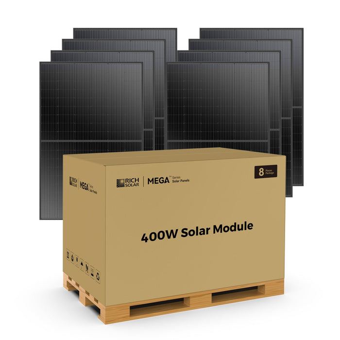 Rich Solar MEGA 400 Watt Monocrystalline Solar Panel | High Efficiency | Best Panel for Grid-Tie and Off-Grid