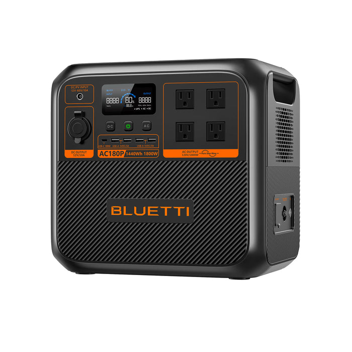 BLUETTI AC180P Solar Portable Power Station | 1,800W 1,440Wh-BLUETTI