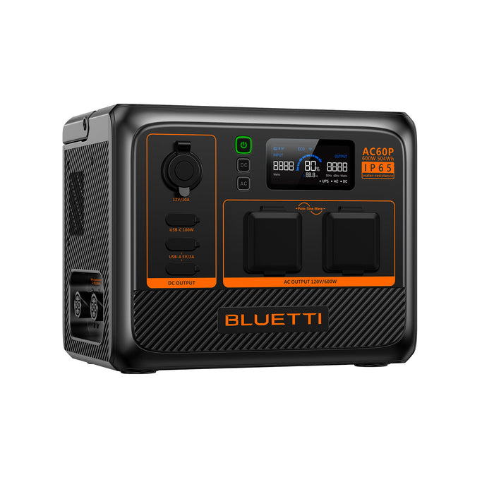 BLUETTI AC60P Portable Power Station | 600W 504Wh-BLUETTI