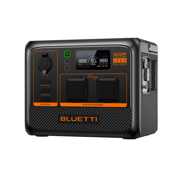 BLUETTI AC60P Portable Power Station | 600W 504Wh-BLUETTI