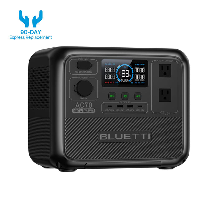 BLUETTI AC70 Portable Power Station | 1000W 768Wh-BLUETTI