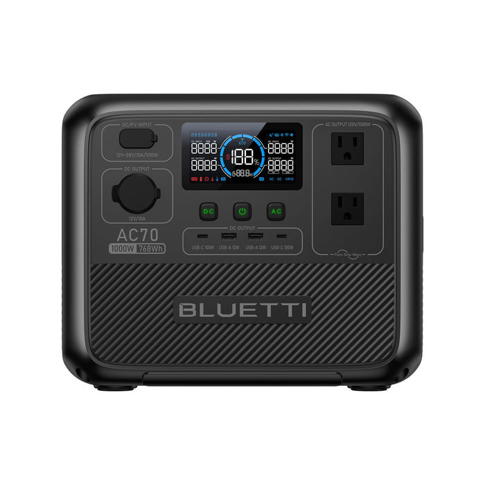 BLUETTI AC70 Portable Power Station | 1000W 768Wh-BLUETTI