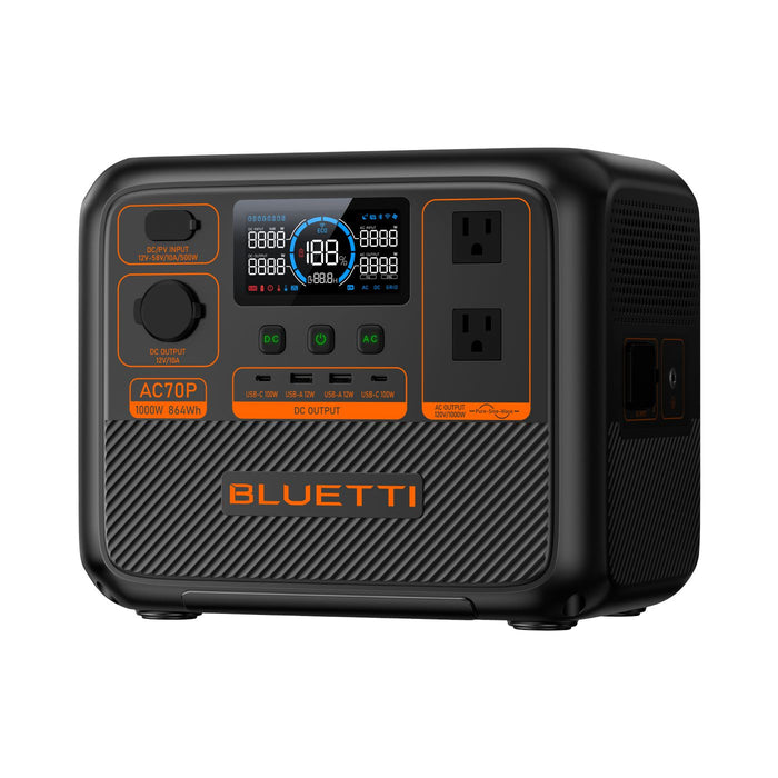 BLUETTI AC70P Portable Power Station | 1000W 864Wh-BLUETTI