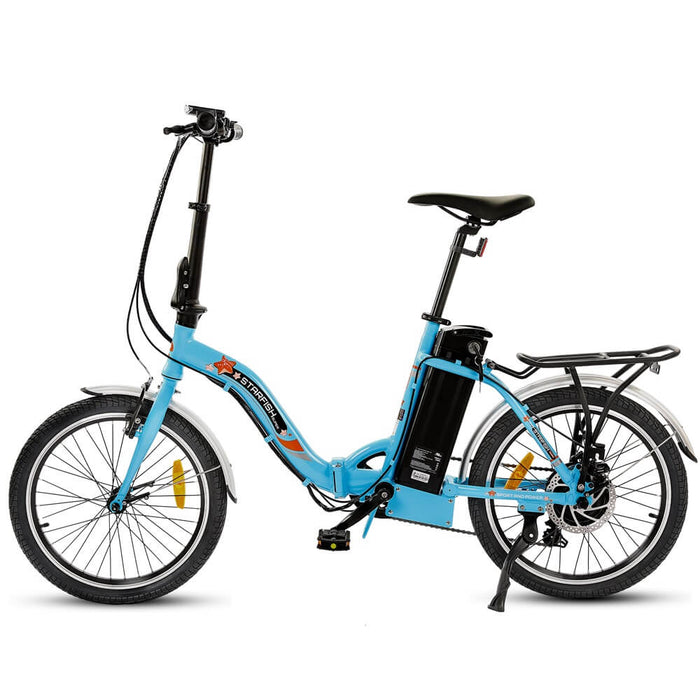 Ecotric 20inch Blue Starfish portable and folding electric bike-Ecotric