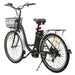 Ecotric 26inch Black Peacedove electric city bike with basket and rear rack-Ecotric