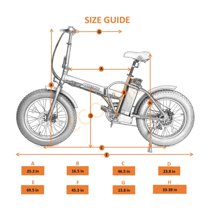 Ecotric 36V Fat Tire Portable and Folding Electric Bike-Ecotric