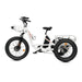 Ecotric 48V 24"x4.0 Front 20"x4.0 Rear Tires Tricycle electric bike with Front Basket + Rear Rack White-Ecotric