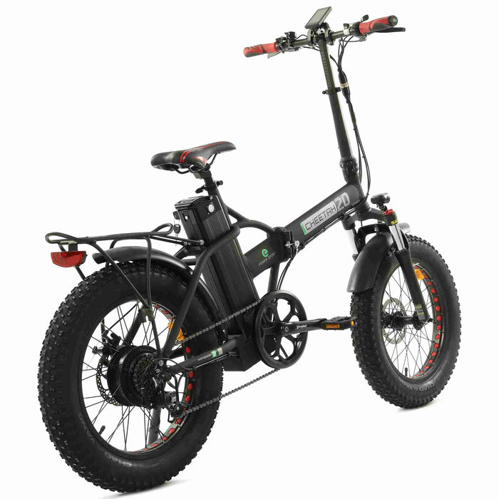 Ecotric 48V Fat Tire Portable and Folding Electric Bike with color LCD display-Ecotric