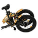 Ecotric 48V Gold portable and folding fat ebike with LCD display-Ecotric