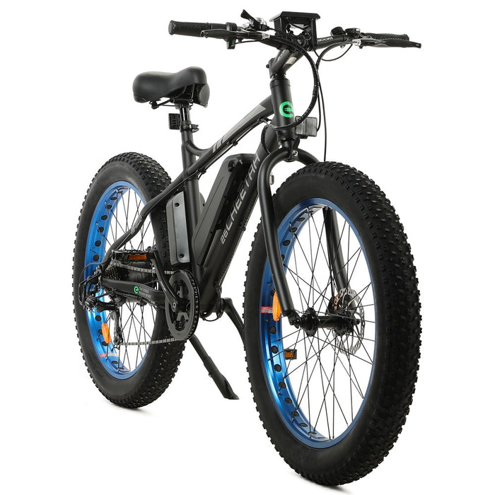 Ecotric Cheetah 26 Fat Tire Beach Snow Electric Bike - Blue-Ecotric