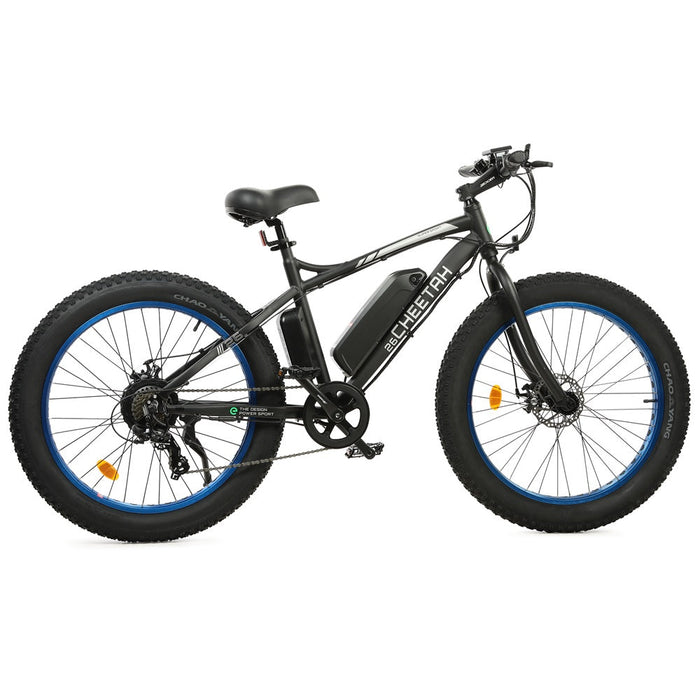 Ecotric Cheetah 26 Fat Tire Beach Snow Electric Bike - Blue-Ecotric