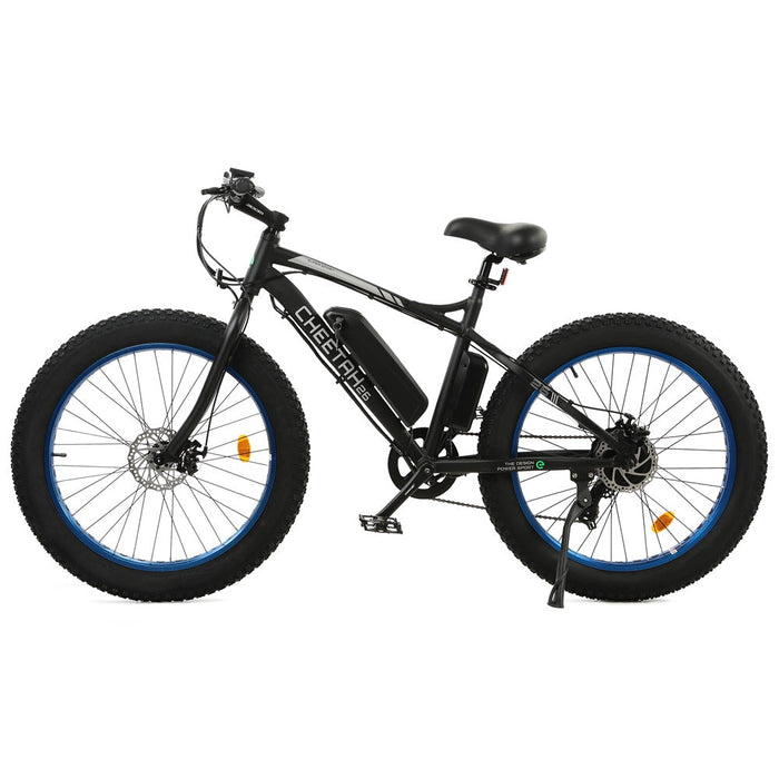 Ecotric Cheetah 26 Fat Tire Beach Snow Electric Bike - Blue-Ecotric