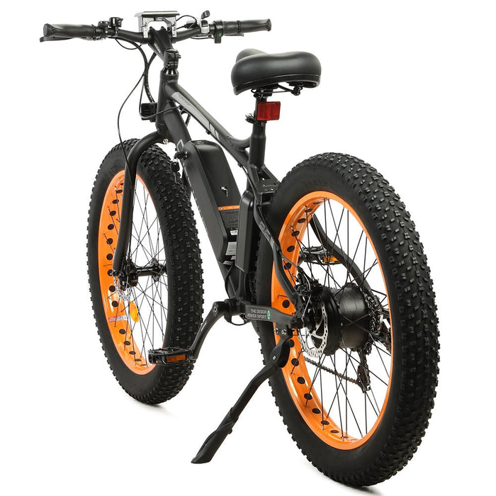 Ecotric Cheetah 26 Fat Tire Beach Snow Electric Bike-Orange-Ecotric