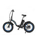 Ecotric Dolphin 20inch black Portable and folding fat tire bike-Ecotric