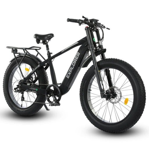 Ecotric Explorer 26 inches 48V Fat Tire Electric Bike with Rear Rack-senior-Ecotric