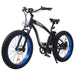 Ecotric Hammer Electric Fat Tire Beach Snow Bike-Blue-Ecotric