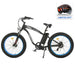 Ecotric Hammer Electric Fat Tire Beach Snow Bike-Blue-Ecotric