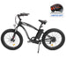 Ecotric Hammer Electric Fat Tire Beach Snow Bike-Matt Black-Ecotric