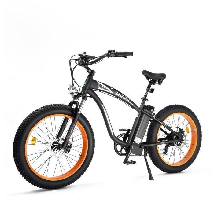 Ecotric Hammer Electric Fat Tire Beach Snow Bike - Orange-Ecotric