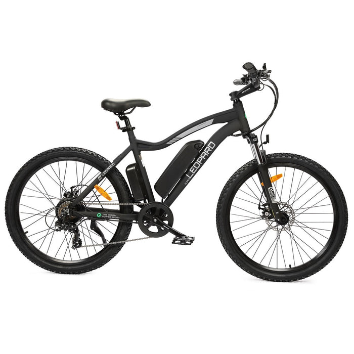 Ecotric Leopard Electric Mountain Bike - Matt Black-Ecotric