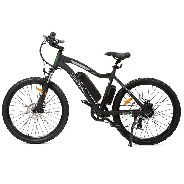 Ecotric Leopard Electric Mountain Bike - Matt Black-Ecotric