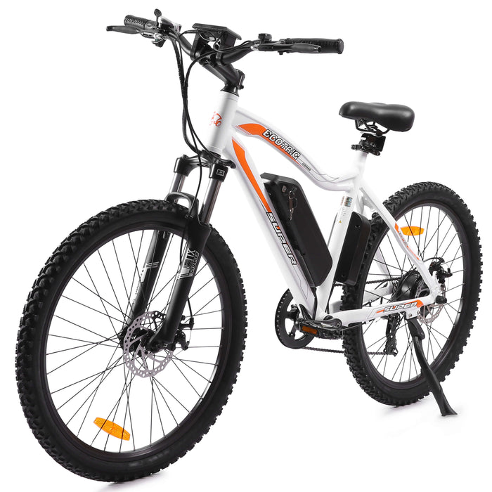 Ecotric Leopard Electric Mountain Bike - White-Ecotric