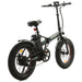 Ecotric Matt Black 48V portable and folding fat ebike with LCD display-Ecotric