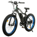 Ecotric Rocket Fat Tire Beach Snow Electric Bike - Blue-Ecotric