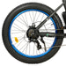 Ecotric Rocket Fat Tire Beach Snow Electric Bike - Blue-Ecotric