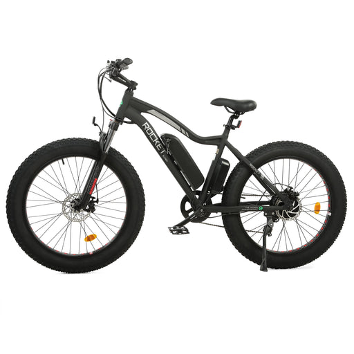 Ecotric Rocket Fat Tire Beach Snow Electric Bike - Matt Black-Ecotric