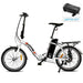 Ecotric Starfish 20 inches portable and folding electric bike - White-Ecotric