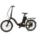 Ecotric Starfish 20inch portable and folding electric bike - Matt Black-Ecotric