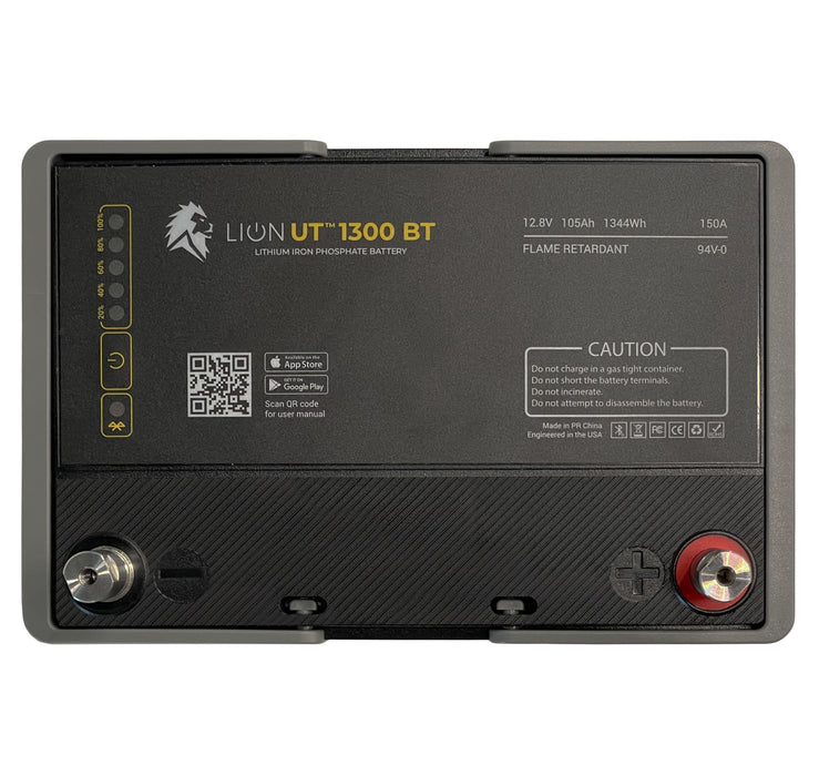 Lion UT 1300 BT Battery (12V, 105Ah, LiFePO4)-LION ENERGY