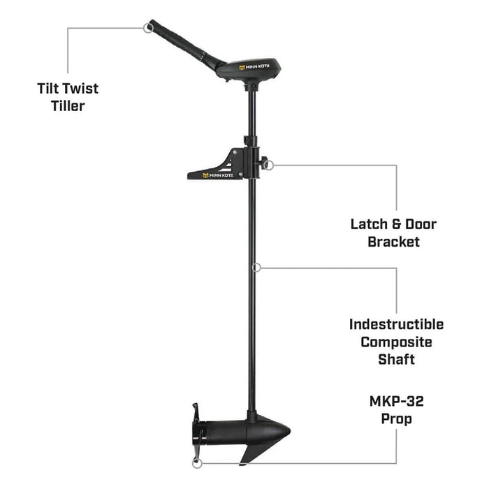 Minn Kota Pontoon PowerDrive 55 lb. Thrust, 52" Shaft, Hand / Tiller