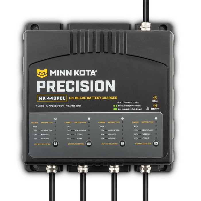 Minn Kota On-Board Precision Chargers - 4 Charging Banks - 10Amps