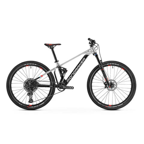 MONDRAKER - FACTOR 26 BIKE - BLACK-RACING SILVER (KIDS)-MONDRAKER