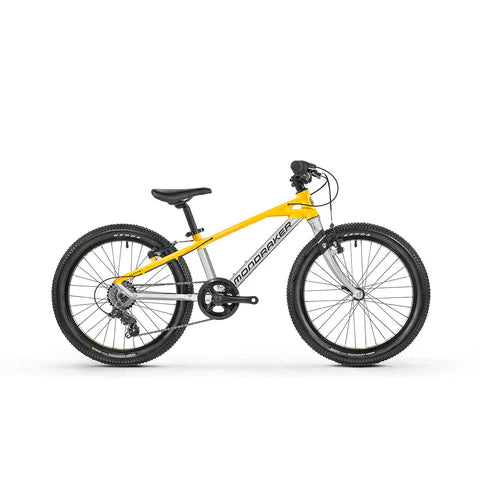 MONDRAKER - LEADER 20 BIKE - RACING SILVER-OHLINS YELLOW (KIDS)-MONDRAKER