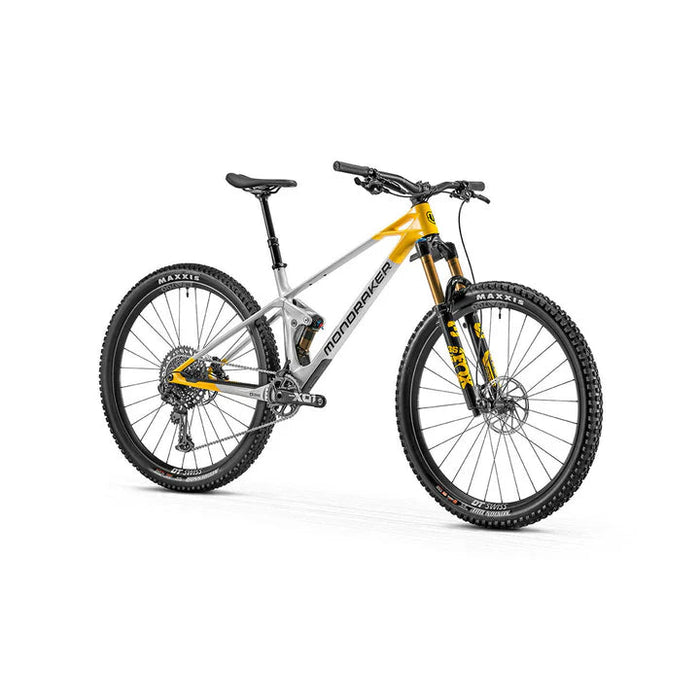 MONDRAKER - RAZE CARBON RR BIKE - SILVER-OHLINS YELLOW (TRAIL)-MONDRAKER